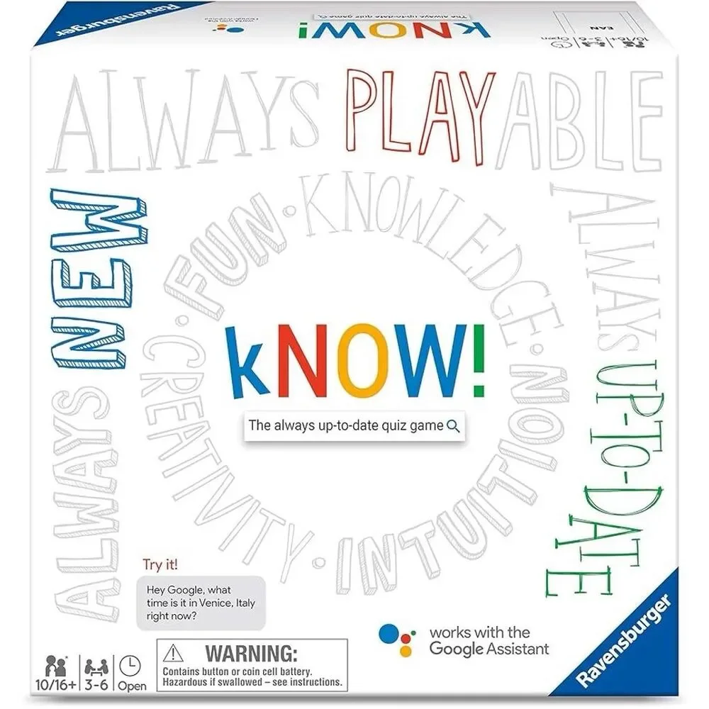 Ravensburger kNOW! Trivia Board Game for 3+ Players Ages 10 & Up